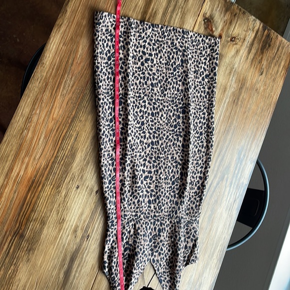 TopShop Women's Animal Print Cross Back Midi Dress Size 6 - Picture 11 of 13